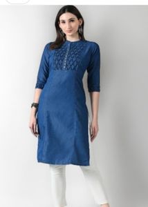 Stylish Blue Denim Kurta