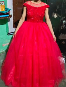 Red Princess Gown