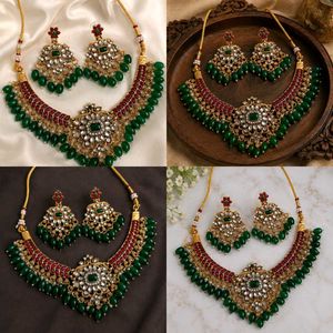 Traditional Gold-Plated Kundan Necklace Set