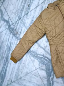Tan Quilted Padded Jacket