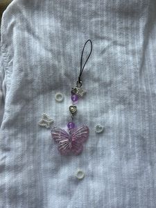 Cute Butterfly Charm Phone Char