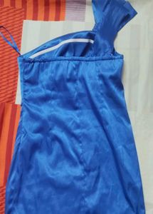 Stunning One-Shoulder Royal Blue Dress