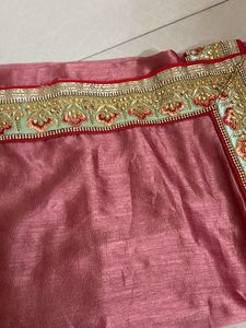 Party wear saree with boutique stitched blouse