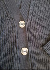 Stylish Black Cardigan Sweater