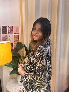 Chic Zebra Print Button-Up Top