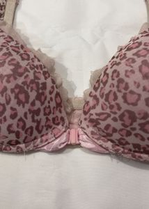 Playboy Pink Leopard Print Bra