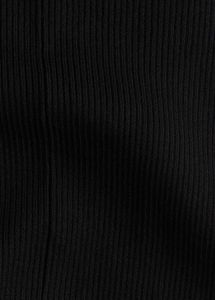 Elegant Black Long Sleeve V-Neck Dress