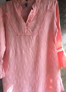 🌸 Elegant Pink Kurti 🌸