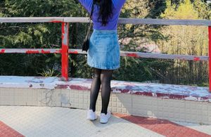Denim Skirt Outfit