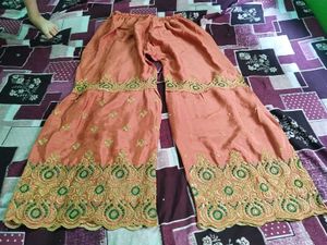 Embroidered Kurta sharara set
