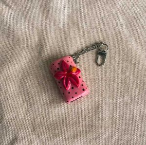 Pink Lighter Case Keychain