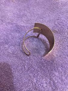 Hammered Geometric Cuff Ring