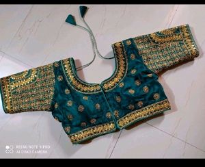 Unstitched Green Lahenga, Blouse And Dupatta Set Combo