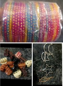 pack of 3 items (hairclaw, hairclip& bangles)