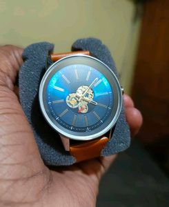 Sonata Watch - Blue Dial with Brown Strap