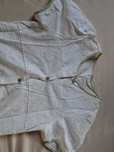 White Eyelet Blouse