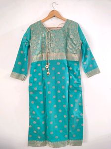 Cyan Festive Kurta Set (Women's)