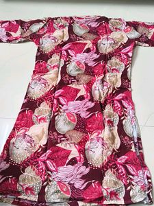 Beautiful Floral Print short kurta