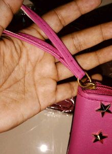 Brand new Cute Pink Wallet with Star &amp; Bow Detail