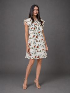 Floral Print Sheer Dress