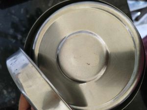 Set of 5,and 3 Stainless Steel container se