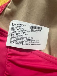 Amante Pink Halter Tankini Top