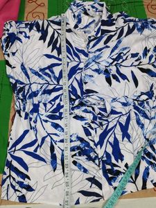 Blue Floral Print Shirt