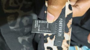 Forever 21 Leopard Wrap Skirt