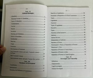 Political Science Book - Singhal’s Law Publication