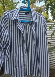 Classic Striped Button-Up Shirt