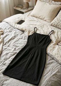 Chic Black Ruched Dress