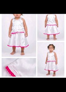 Baby Girl White Ethnic Skirt Set combo 3