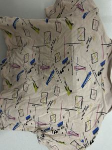 Cute Printed Cropped Polo Top