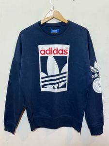 Adidas Navy Blue Graphic Sweatshirt