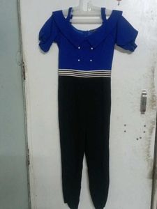 Chic Blue &amp; Black Jumpsuit