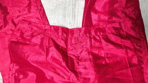 Vibrant Red Silk Palazzos