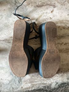 H&amp;M Wedge Platform Sandals (tie up)