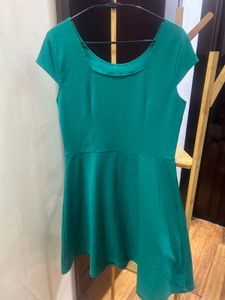 🇮🇳Freedom Sale🇮🇳Green Skater Dress