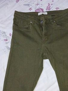 Olive Green Skinny Jeans