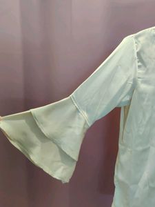Cream Bell Sleeve Top