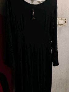 black and red anarkali suit