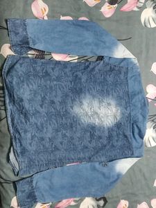 GENESIS DENIM PRINTED T SHIRT BLUE