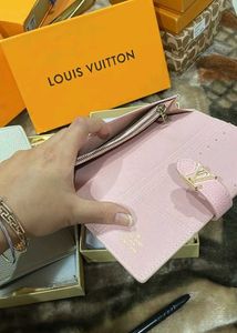 Luxury Louis Vuitton Wallet - Pink &amp; Grey
