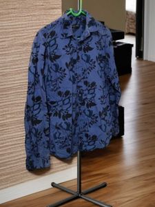 Pure Cotton Semi Formal Slim Fit Shirt For Men