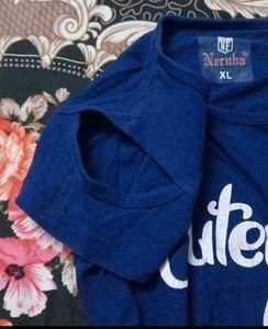 Cute Graphic Blue T-Shirt