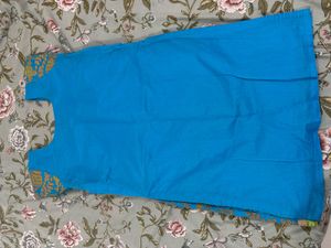 Blue Elephant Print Kurta