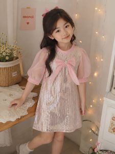 Sparkling Sequin Dress with Bow