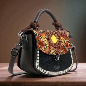 Exotic Premium Embossed Leather Handbag