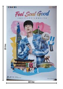 Official BTS JIN Feel Seoul Good Poster