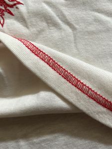 White Crop Top Sun Print